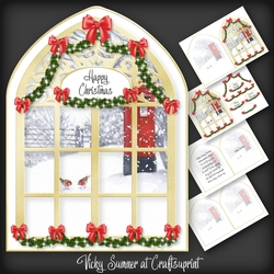A touch of Red Arched Window 3