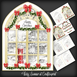 A touch of Red Arched Window 4
