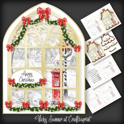 A touch of Red Arched Window 1