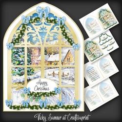 Gone to Church Arched Window 2