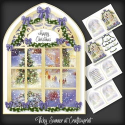 Gone to Church Arched Window 3