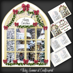 Gone to Church Arched Window 4