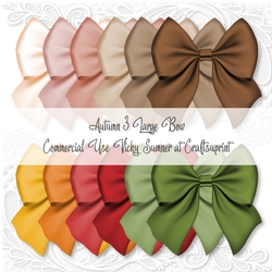 Autumn 3 Large Bow PNG
