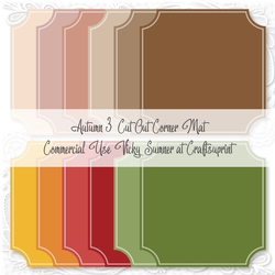 Autumn 3 Cut Out Corner Mat PNG