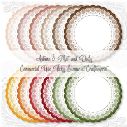 Autumn 3  Mat and Doily PNG