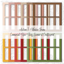 Autumn 3 Window Frame PNG
