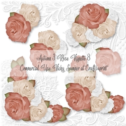 Autumn 3 Rose Vignette 8