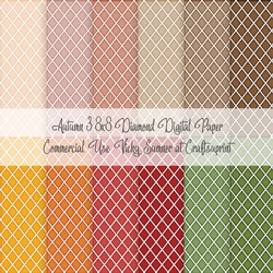 Autumn 3 Diamond 8x8 inch Digital Paper