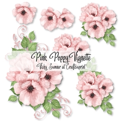 Pink Poppy Vignette