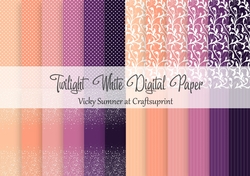 Twilight White 12x12 Digital Paper
