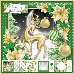 Green and Gold Silhouette 3