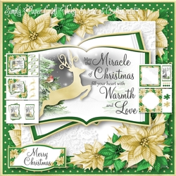 Green and Gold Silhouette Open Book 2