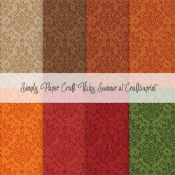Autumn 4 Heavy Embossed Damask