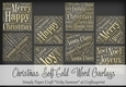 Christmas Soft Gold Word Overlays PNG