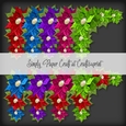 Bright Ponsettia Corner Vignette