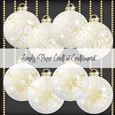 White and Gold Bauble