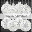 White and Silver Glitter Bauble