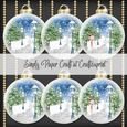 Snowy Park Walk Bauble