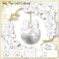 White and Gold Bauble 3