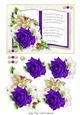 Open Book Christmas Floral 4