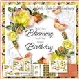 Roses and Butterflies Birthday Word Art 4