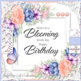 Floral Word Art Birthday 2