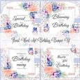 Floral Word Art Birthday Bumper kit