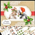 Vintage Puppy Christmas 1