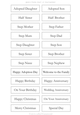 Adopted Step Family Sentiment Sheets 5