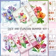 Lace and Flowers Bumper Kit 1