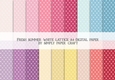 Fresh Summer White Lattice A4 Digital Paper