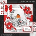 Robin and Poinsettias 2