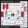 Winter Couple Walking Their Dog Mini Kit 1