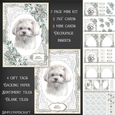 Maltese Dog Portrait Christmas Mini Kit