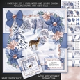 Snow Landscape and Poinsettias Mini Kit 1