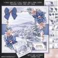 Snow Landscape and Poinsettias Mini Kit 3