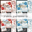 A Winter Story Open Book Bumper Kit