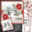 A Winter Story Grey Tit Open Book Mini Kit