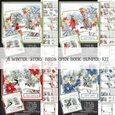 A Winter Story Blue Birds Open Book Bumper Kit