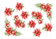 A Fireside Christmas Poinsettia Decoupage