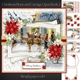 Christmas Horse and Carriage Open Book 2