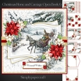 Christmas Horse and Carriage Open Book 6