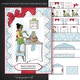 Cookies for Santa Girl with Dark Brown Hair Mini Kit
