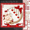 Valentine Hoop and Roses Mini Kit