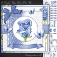 A Single Rose Blue Mini Kit