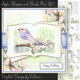 Apple Blossom and Birds Mini Kit 1