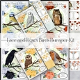 Lace and Roses Birds Bumper Kit