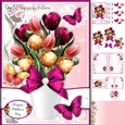 Beautiful Vase of Flowers 7x5 Mini Kit 1