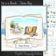 Life is a Beach...Straw Bag