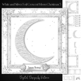 White and Silver Foil Crescent Moon Christmas 5